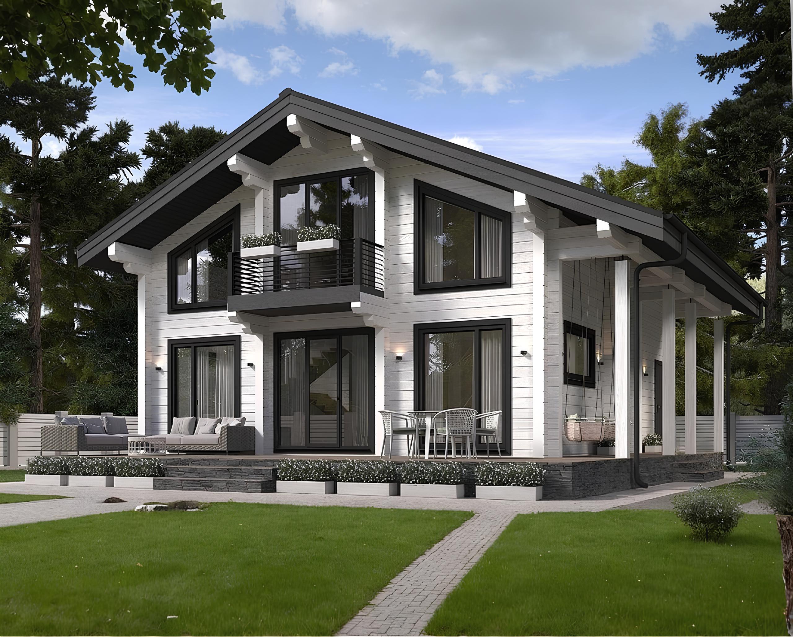 Дом из клееного бруса VZ-409